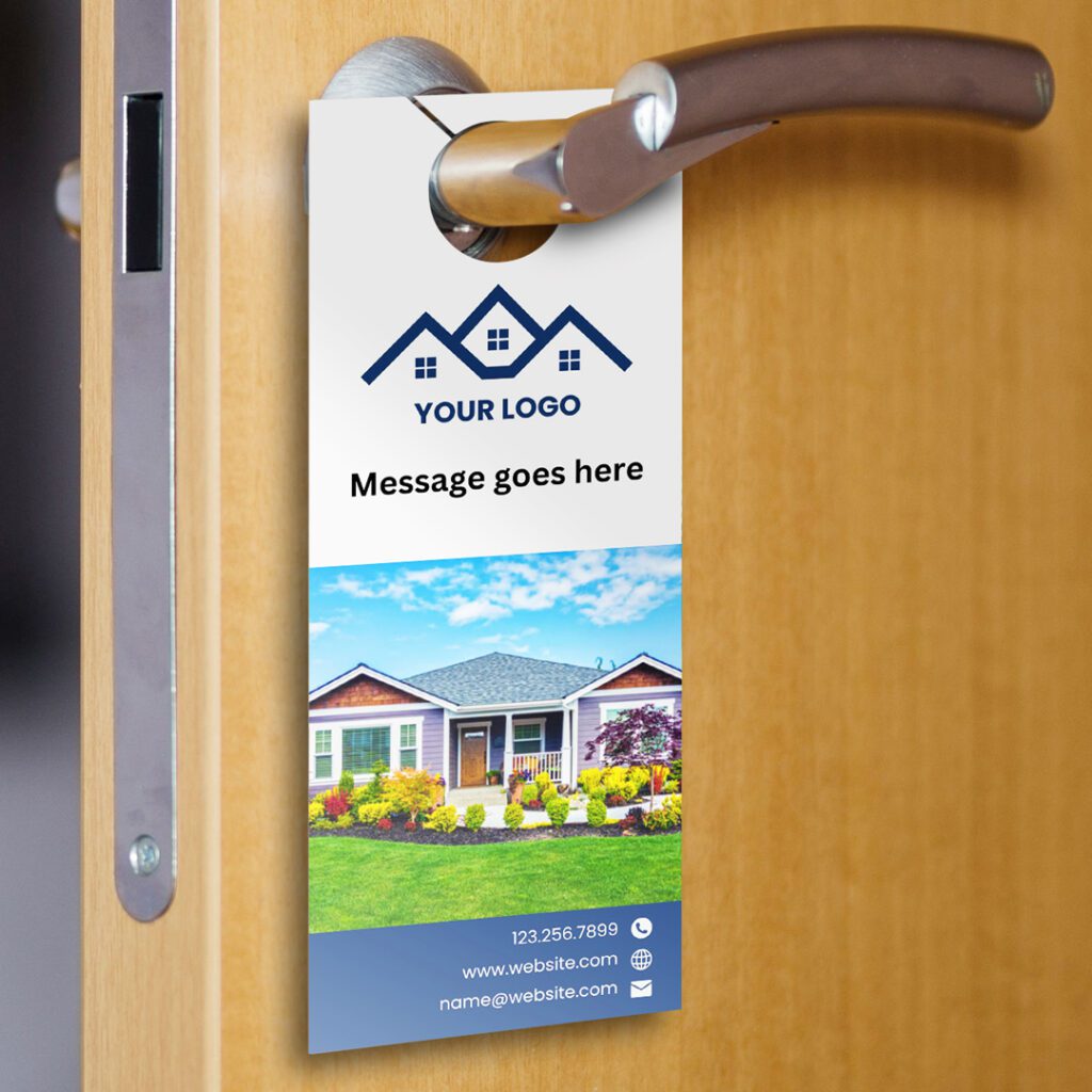 door hanger template canva